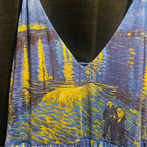 Blackmilk 🌟 Starry Night Over The Rhône 💙 Sheer Midaxi Dress - Picture 3 of 6